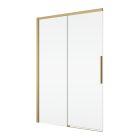 ORIANA 120 Soft-Close Tolóajtó, Gold szálcsiszolt, 8mm transzparent biztonsági üveggel (200*120 cm)