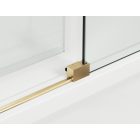 ORIANA 120 Soft-Close Tolóajtó, Gold szálcsiszolt, 8mm transzparent biztonsági üveggel (200*120 cm)