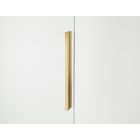 ORIANA 120 Soft-Close Tolóajtó, Gold szálcsiszolt, 8mm transzparent biztonsági üveggel (200*120 cm)