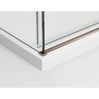 ORIANA 120 Soft-Close Tolóajtó, Champagne metál, 8mm transzparent biztonsági üveggel (200*120 cm)