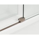ORIANA 120 Soft-Close Tolóajtó, Champagne metál, 8mm transzparent biztonsági üveggel (200*120 cm)