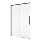 ORIANA 120 Soft-Close Tolóajtó, Bordeux metál, 8mm transzparent biztonsági üveggel (200*120 cm)