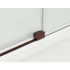 ORIANA 120 Soft-Close Tolóajtó, Bordeux metál, 8mm transzparent biztonsági üveggel (200*120 cm)