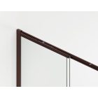 ORIANA 120 Soft-Close Tolóajtó, Bordeux metál, 8mm transzparent biztonsági üveggel (200*120 cm)
