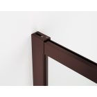 ORIANA 120 Soft-Close Tolóajtó, Bordeux metál, 8mm transzparent biztonsági üveggel (200*120 cm)