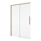 ORIANA 120 Soft-Close Tolóajtó, Copper -réz szálcsiszolt, 8mm transzparent biztonsági üveggel (200*120 cm)