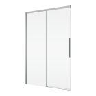 ORIANA 120 Soft-Close Tolóajtó, Alukróm, 8mm transzparent biztonsági üveggel (200*120 cm)