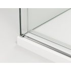 ORIANA 120 Soft-Close Tolóajtó, Alukróm, 8mm transzparent biztonsági üveggel (200*120 cm)