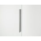ORIANA 120 Soft-Close Tolóajtó, Alukróm, 8mm transzparent biztonsági üveggel (200*120 cm)