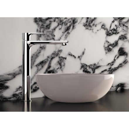 Remer Energy Króm  Mosdócsaptelep; Klik-klak leeresztővel ; kerámia kartussal (31,5 cm magas)