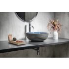 PRIORI kerámiamosdó, átm:41cm, kék/szürke