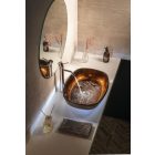 BEAUTY KVAORE üvegmosdó, 54x11x39,5 cm, réz