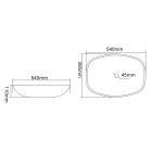 BEAUTY KVAORE üvegmosdó, 54x11x39,5 cm, réz